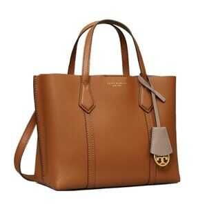 Tory Burch 81928 Perry Small Triple Compartment Tote Bag Light Umber